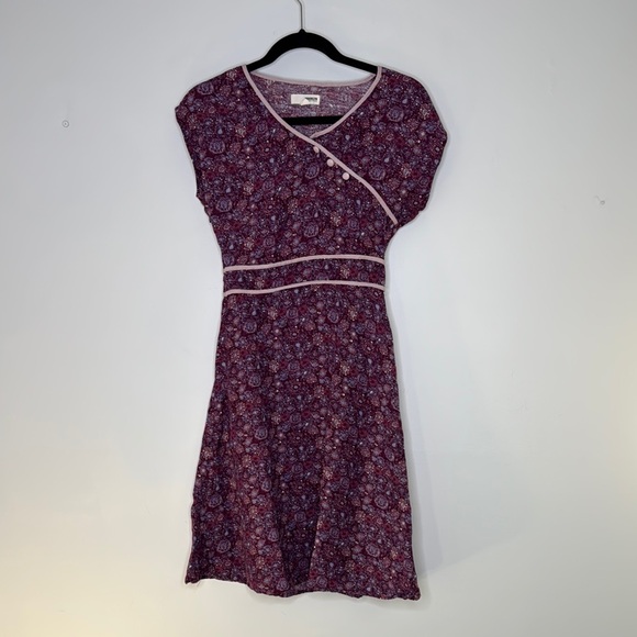 Brooklyn Industries Purple Asymmetrical Dolman Sleeve Dress - Picture 1 of 6